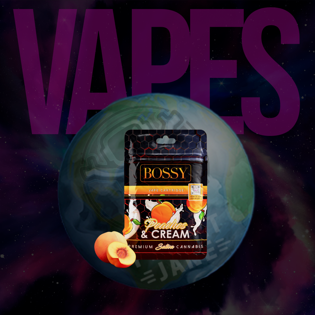Photograph of product: Bossy - 1g Cart - Peaches N Cream Oui'd