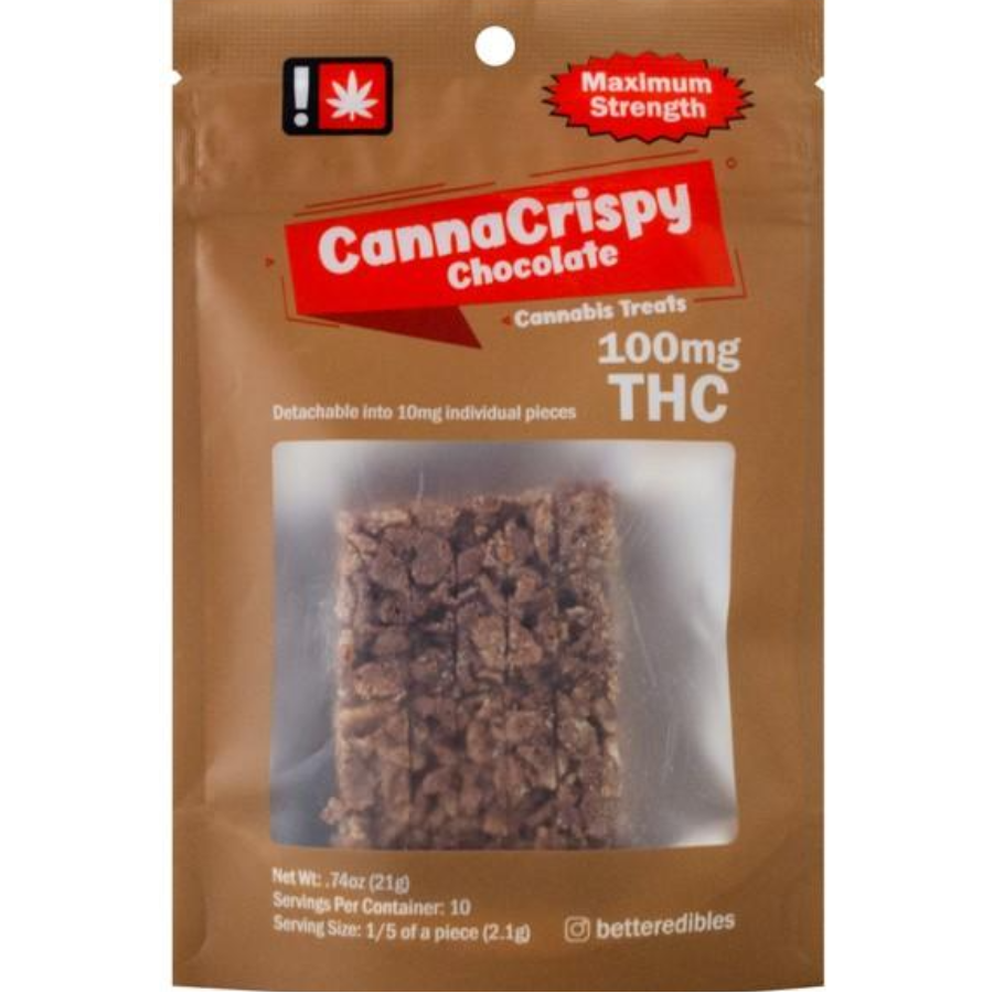 Photograph of product: CannaCrispy - Chocolate - Oui'd 100mg