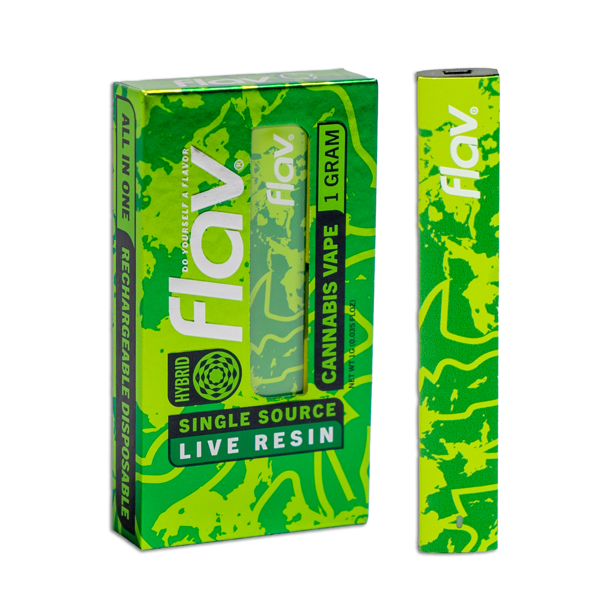 Photograph of product: Flav - Disposable Live Resin - Apple Fritter (H) (1.0g)