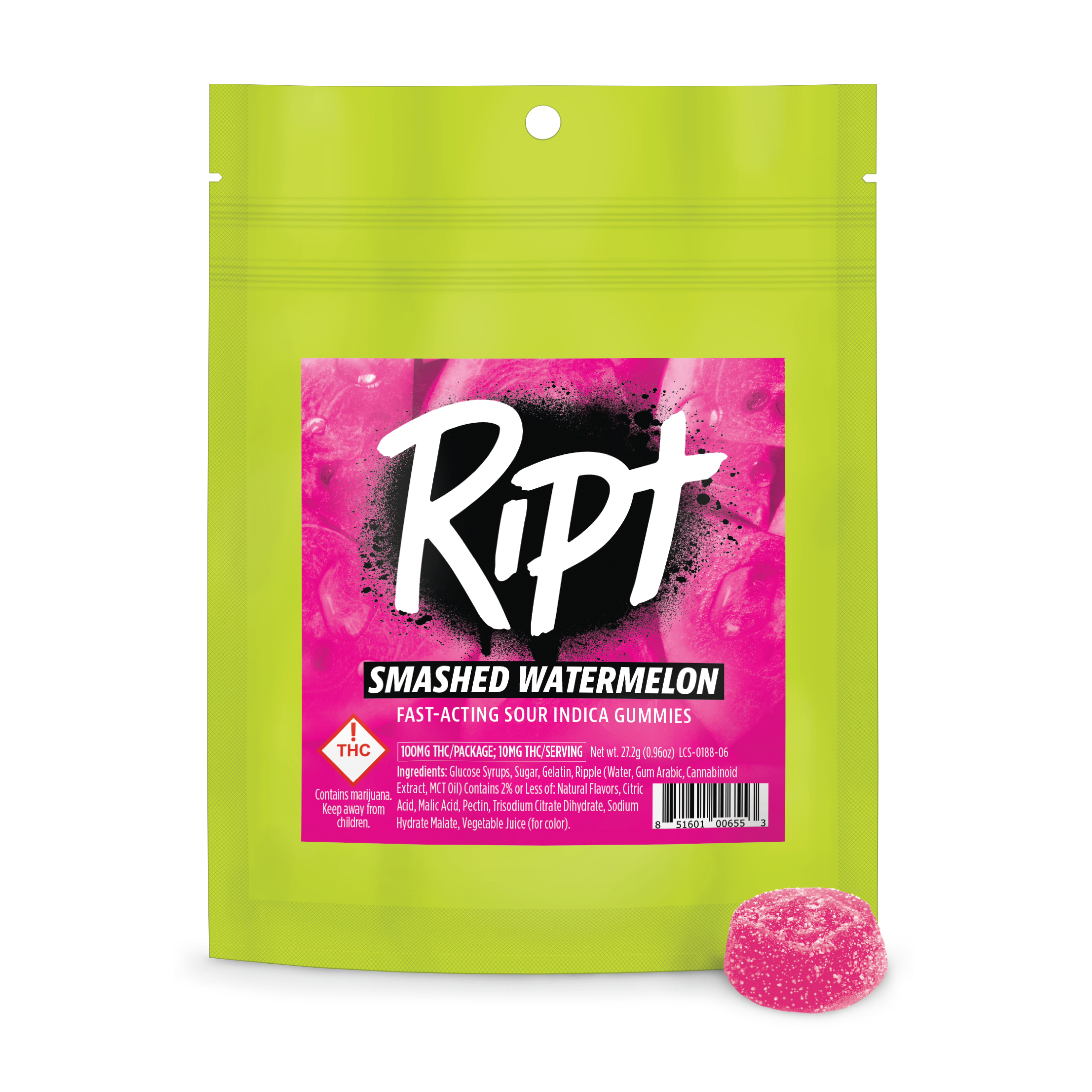Photograph of product: Ript Smashed Watermelon - Oui'd
