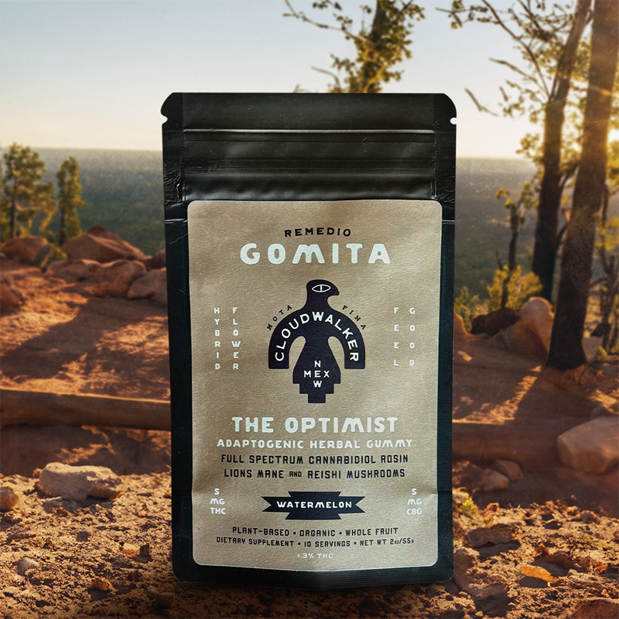 Photograph of product: "The Optimist" Hemp-Derived Live Rosin Gummies - Watermelon - 10ct | 50mg TH-oui / 50mg CBG