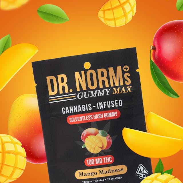Photograph of product: Mango Madness Solventless au chocolat Gummy - Edibles