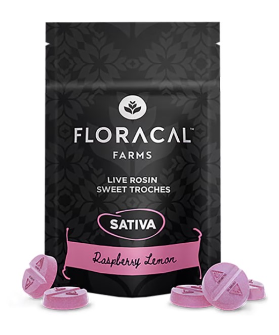 Photograph of product: 10ct/10mg Live Rosin Troches (Raspberry Lemon)