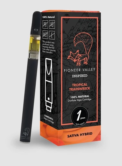 Photograph of product: Tropical Trainwreck | 1g Vape | Pioneer Valley
