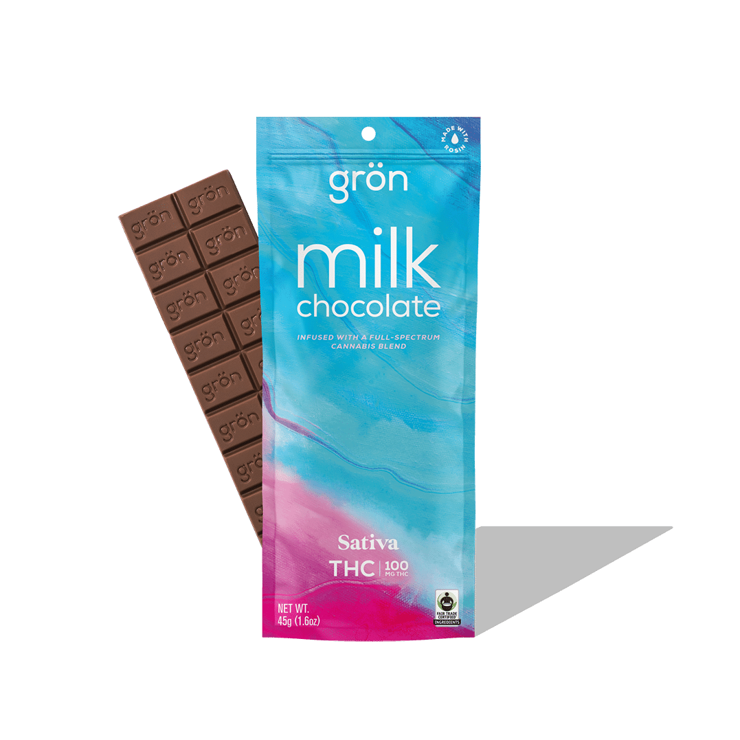 Photograph of product: Gron | Milk Chocolate | 100mg TH-oui