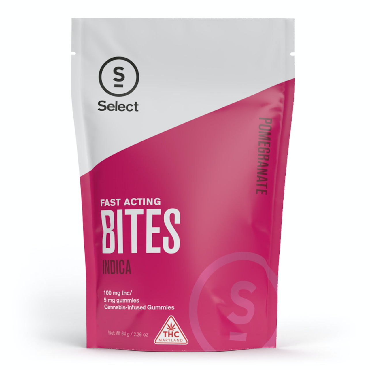 Photograph of product: Pomegranate Nano Bites 5mg 20pk | 100mg