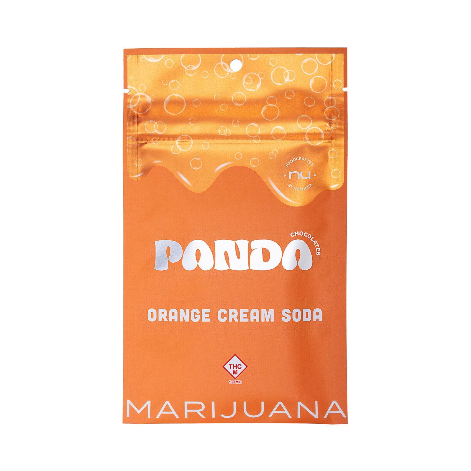 Photograph of product: Panda Chocolates 100mg Orange Cream Soda