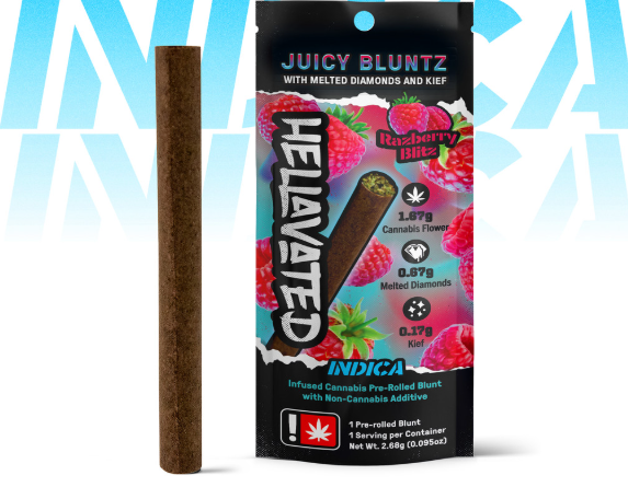 Photograph of product: Hellavated Juicy Bluntz | Raspberry Blitz