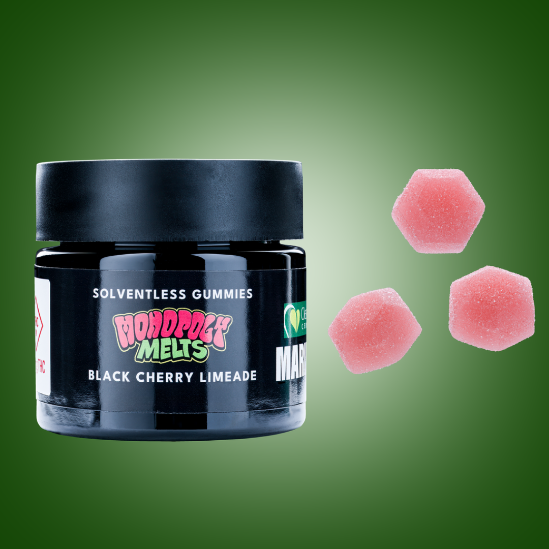 Photograph of product: Black Cherry Limeade Live Rosin Gummies