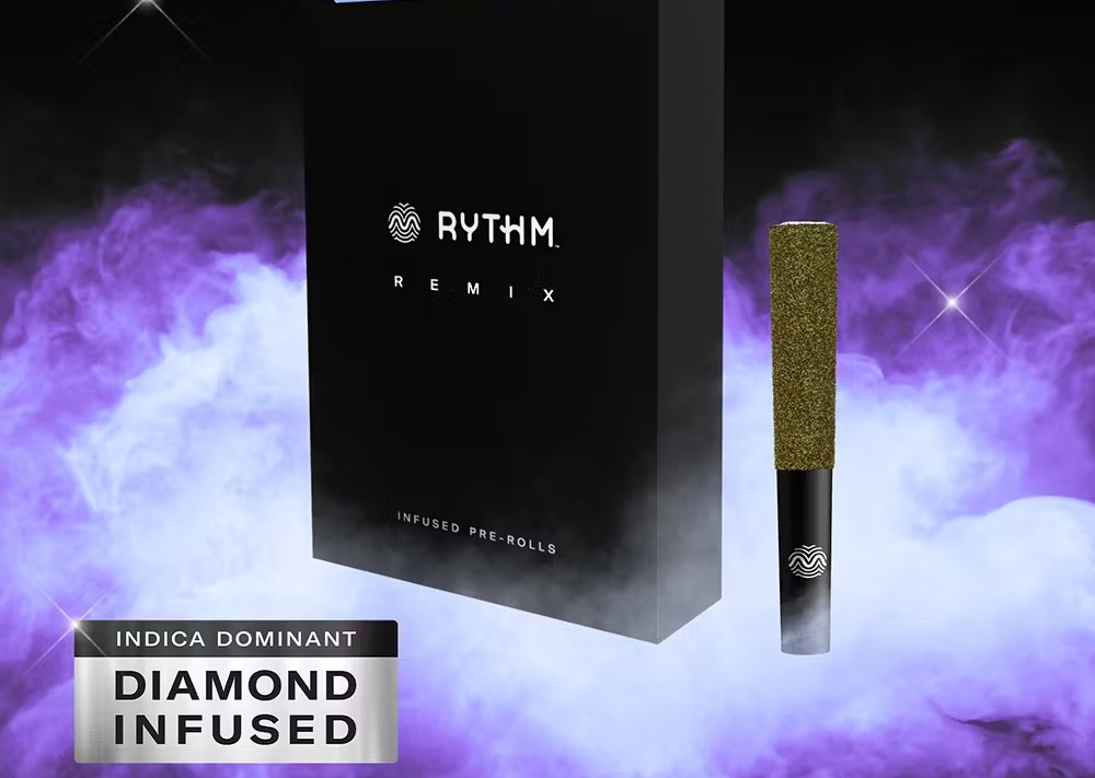 Photograph of product: Rythm Remix (Infused) - Infused Pre-Rolls - Blueberry Kush (I) - 5pk