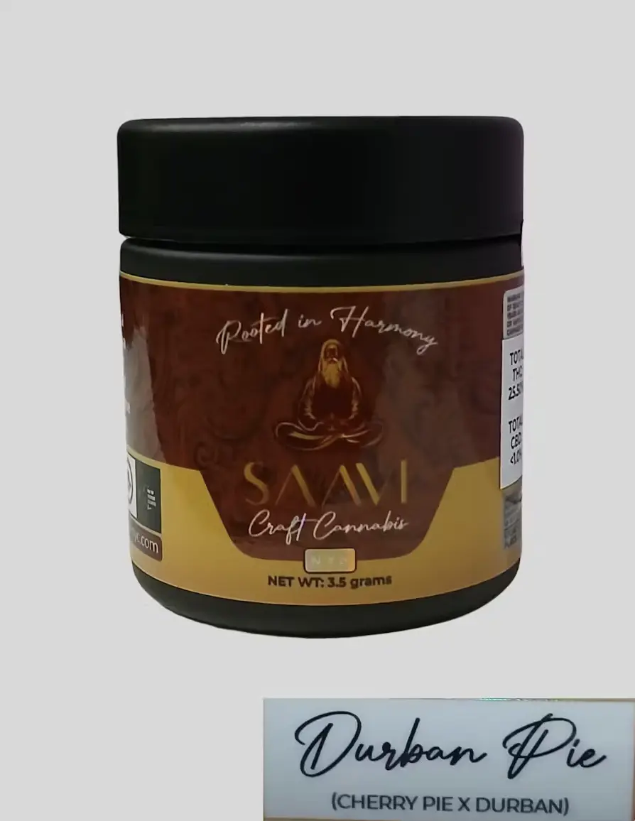 Photograph of product: SAAVI- Durban Pie- Small Batch Flower - 3.5g