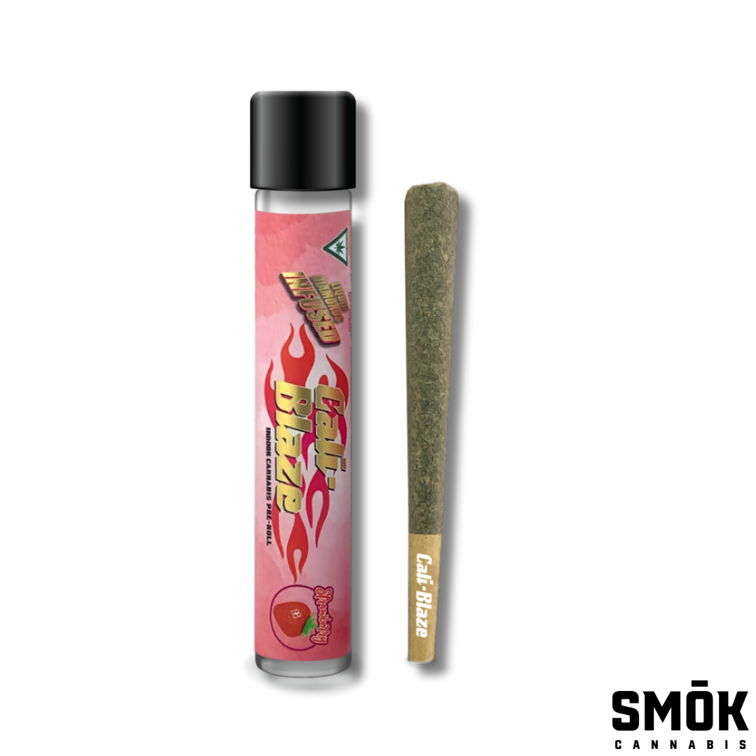 Photograph of product: Cali Blaze Infused Pre-Roll Bubble Gum