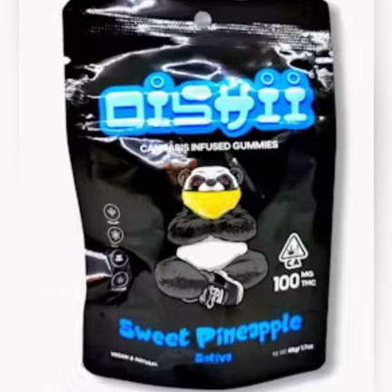 Photograph of product: Sweet Pineapple Gummies 100mg - 