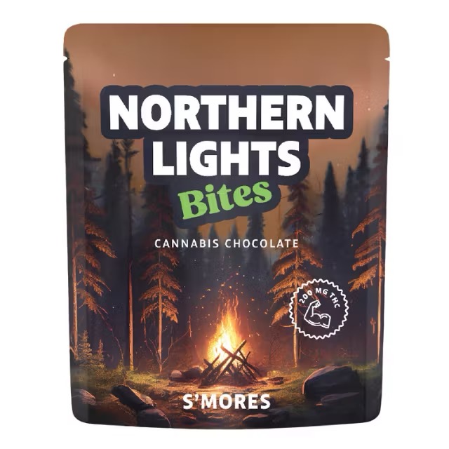 Photograph of product: Northernlights FX | S'mores Chocolate Bites | 4PK | 200MG