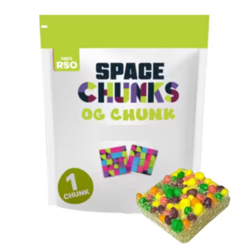 Photograph of product: RSO Space Chunk Gummy 50mg 1pk