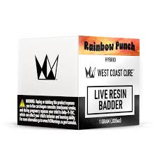 Photograph of product: RAINBOW  PUNCH 1G LIVE RESIN BADDER