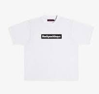 Photograph of product: Backpackboyz - Box Logo Banner Tee - White XL [ALL TAXES INCLUDED]
