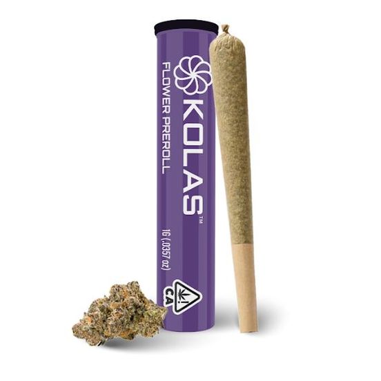 Photograph of product: Kolas Pre-roll LA Purple Push Pop 1g - 