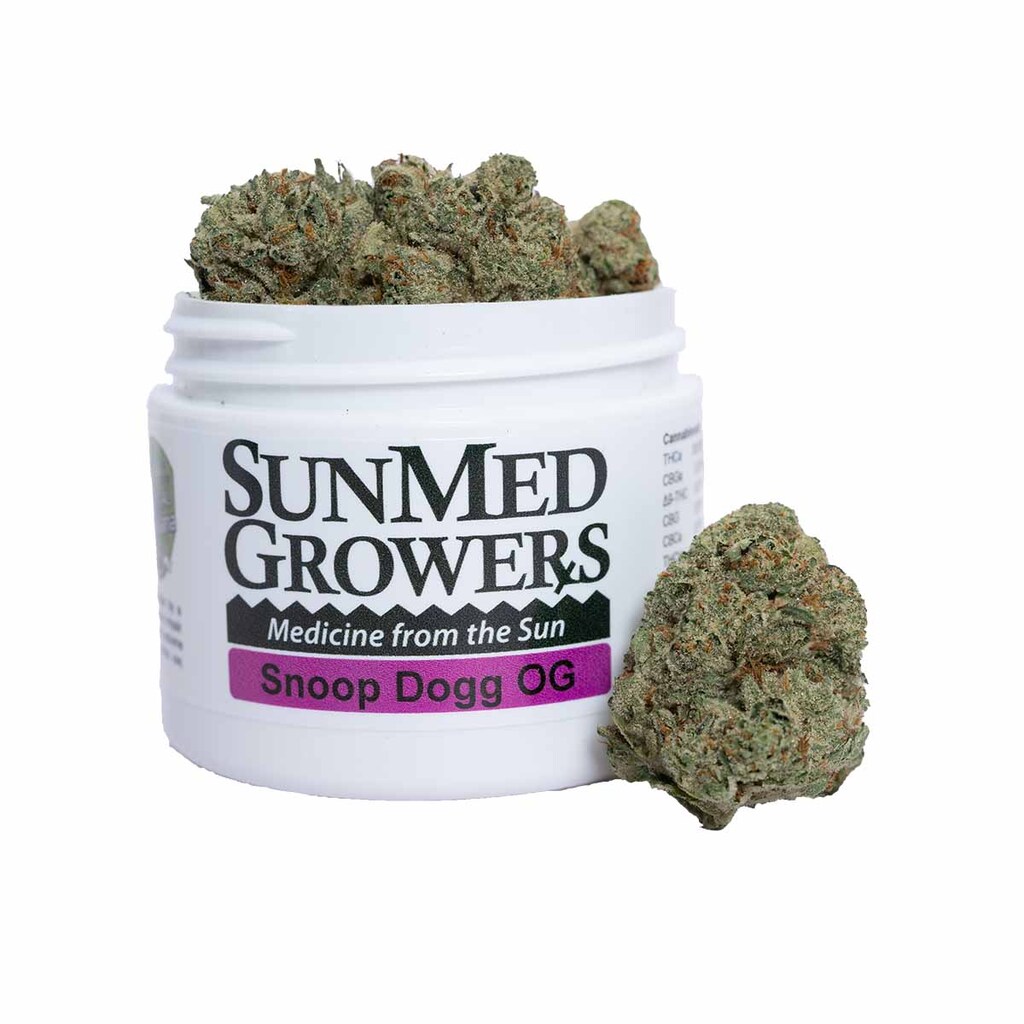 Photograph of product: Sunmed | SDG OG (formerly Snoop Dogg OG) | 3.5g