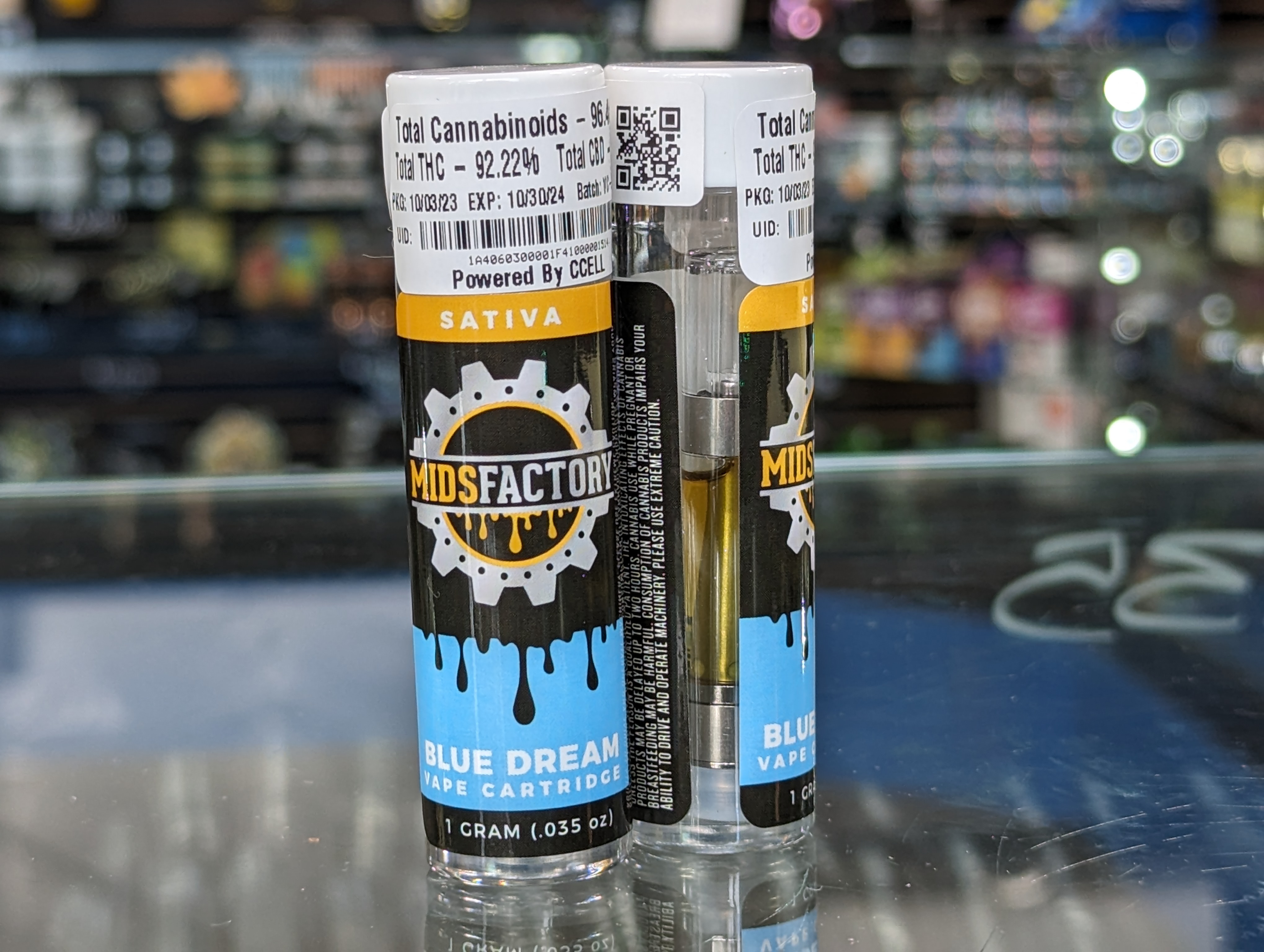 Photograph of product: Midsfactory | Blue Dream 1g Cart   1 Grams