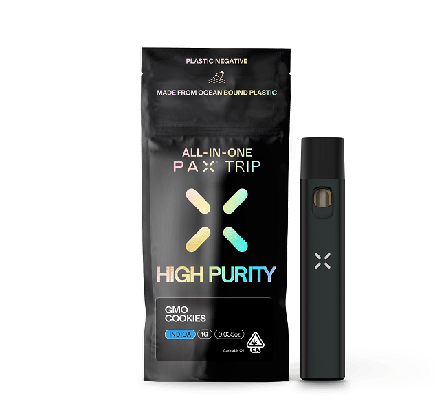 Photograph of product: PAX 1g Trip GMO Cookies High Purity AIO Oui'd