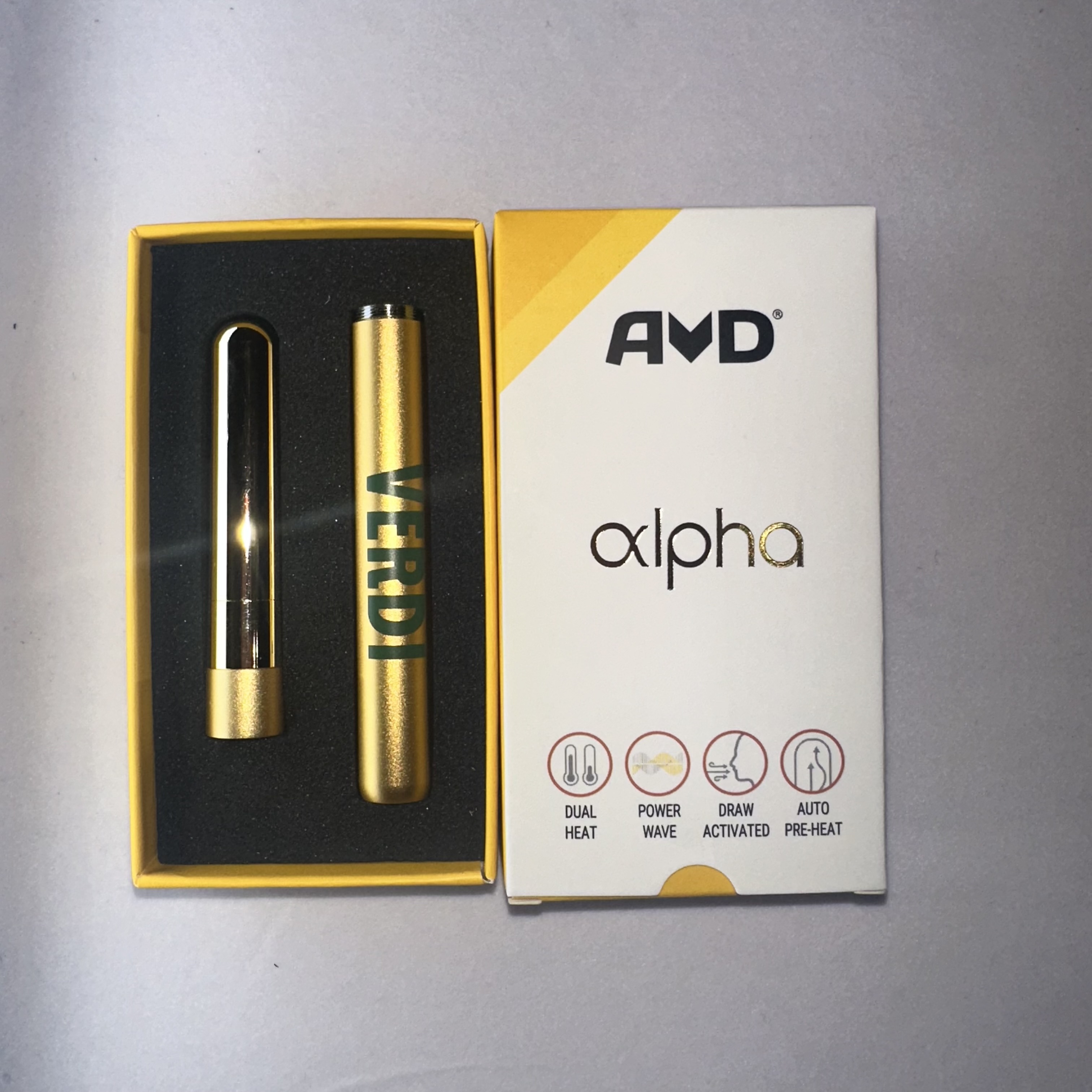Photograph of product: AVD | Alpha Battery | AP2 | Verdi Logo | Two Tone Gold