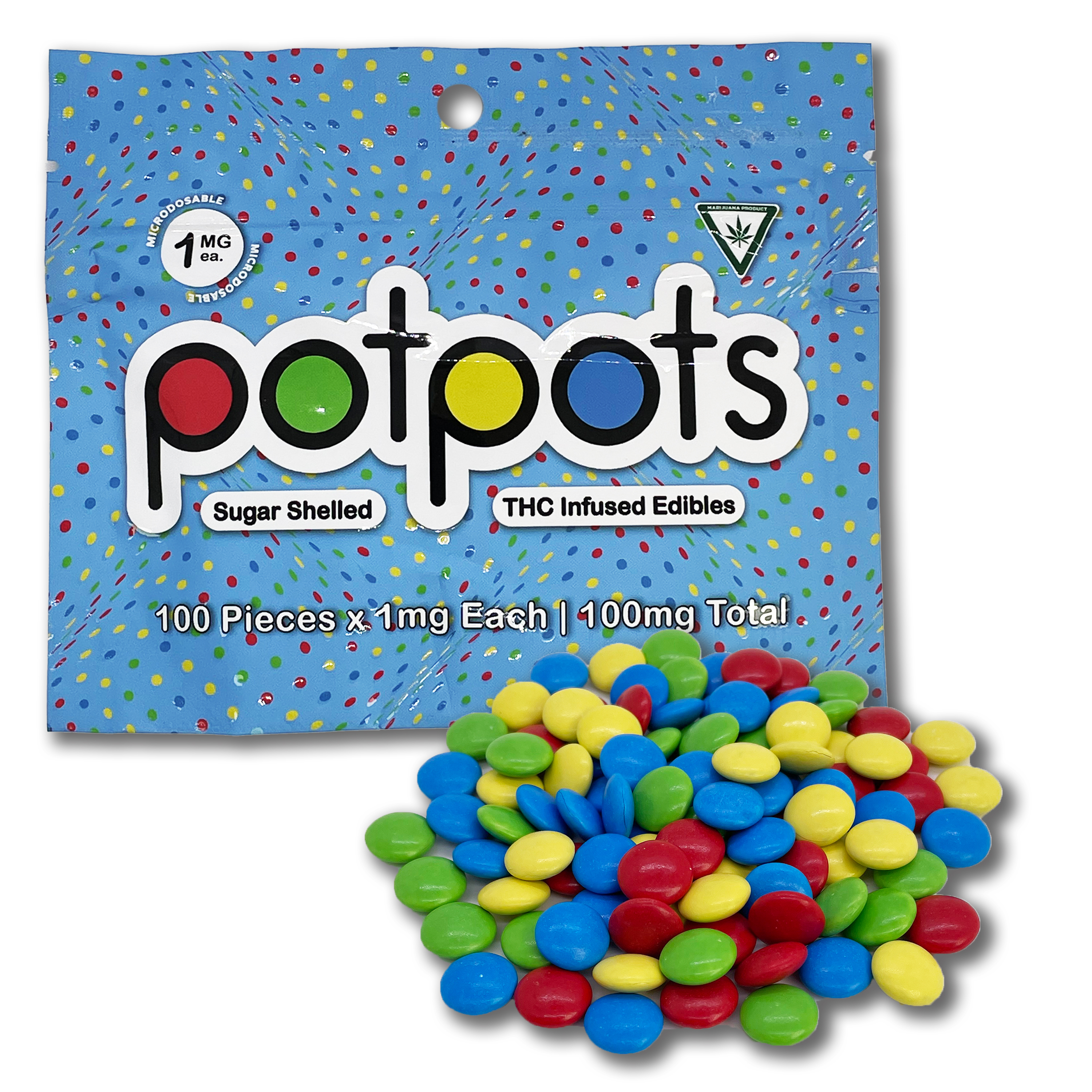 Photograph of product: Dream - Potpots - Milk Chocolate - 100mg