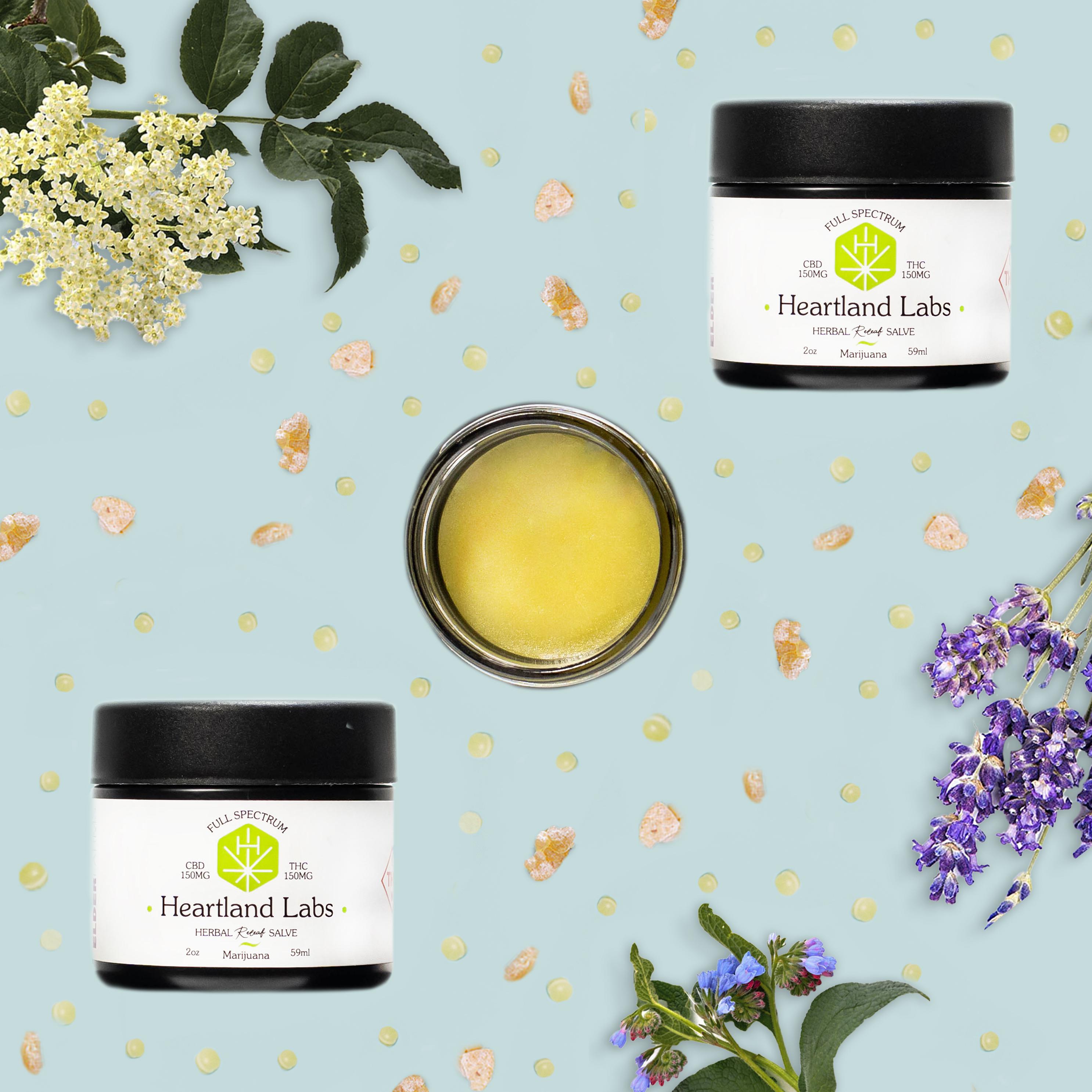 Photograph of product: Herbal Releaf Salve 1:1 TH-oui:CBD 150mg
