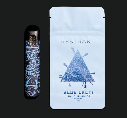 Photograph of product: ABSTRAKT - BANDIT - DISPOSABLE DIAMONDS - 1G - BLUE CACTI  - HYBRID