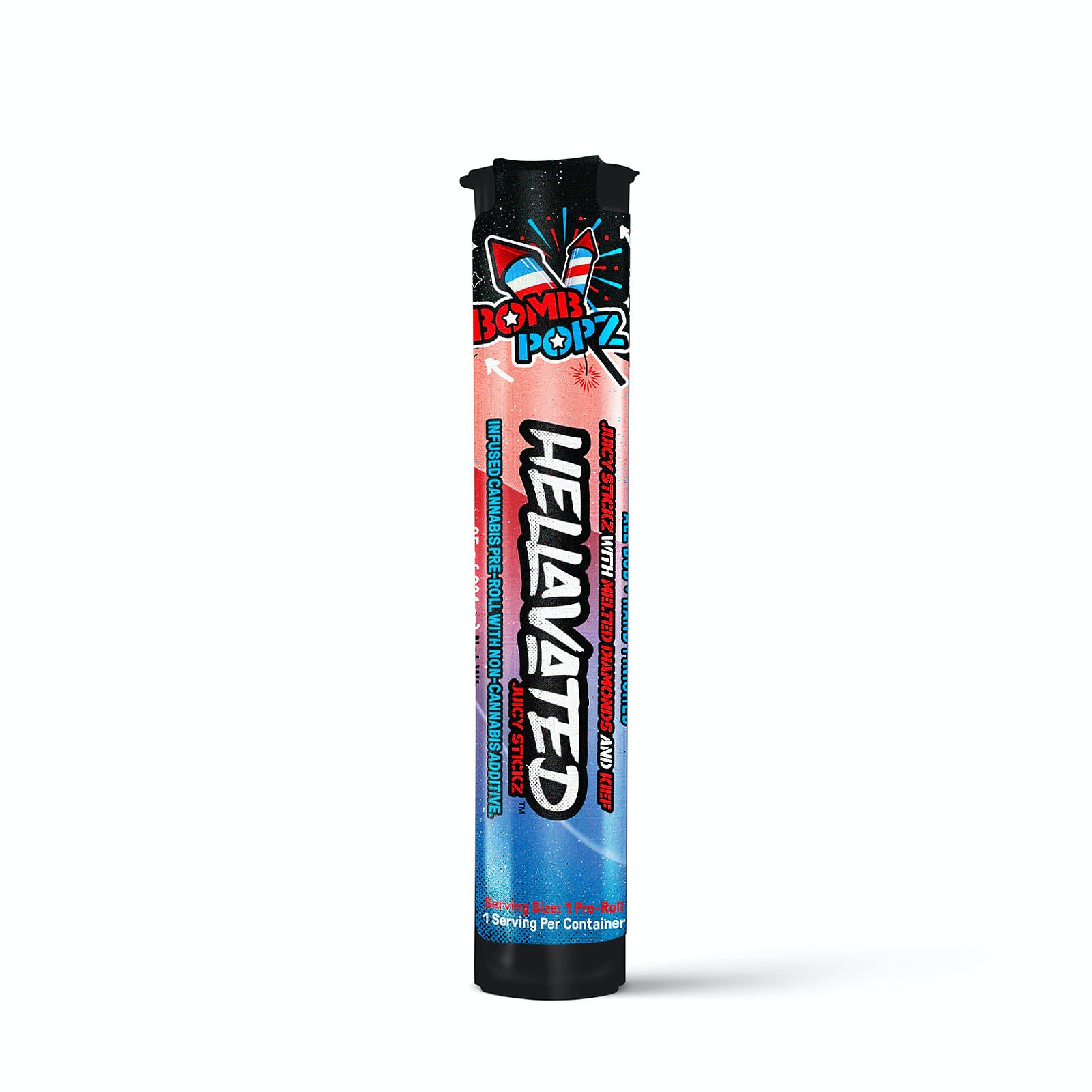 Photograph of product: Hellavated- Bomb Pop Infused Pre Roll