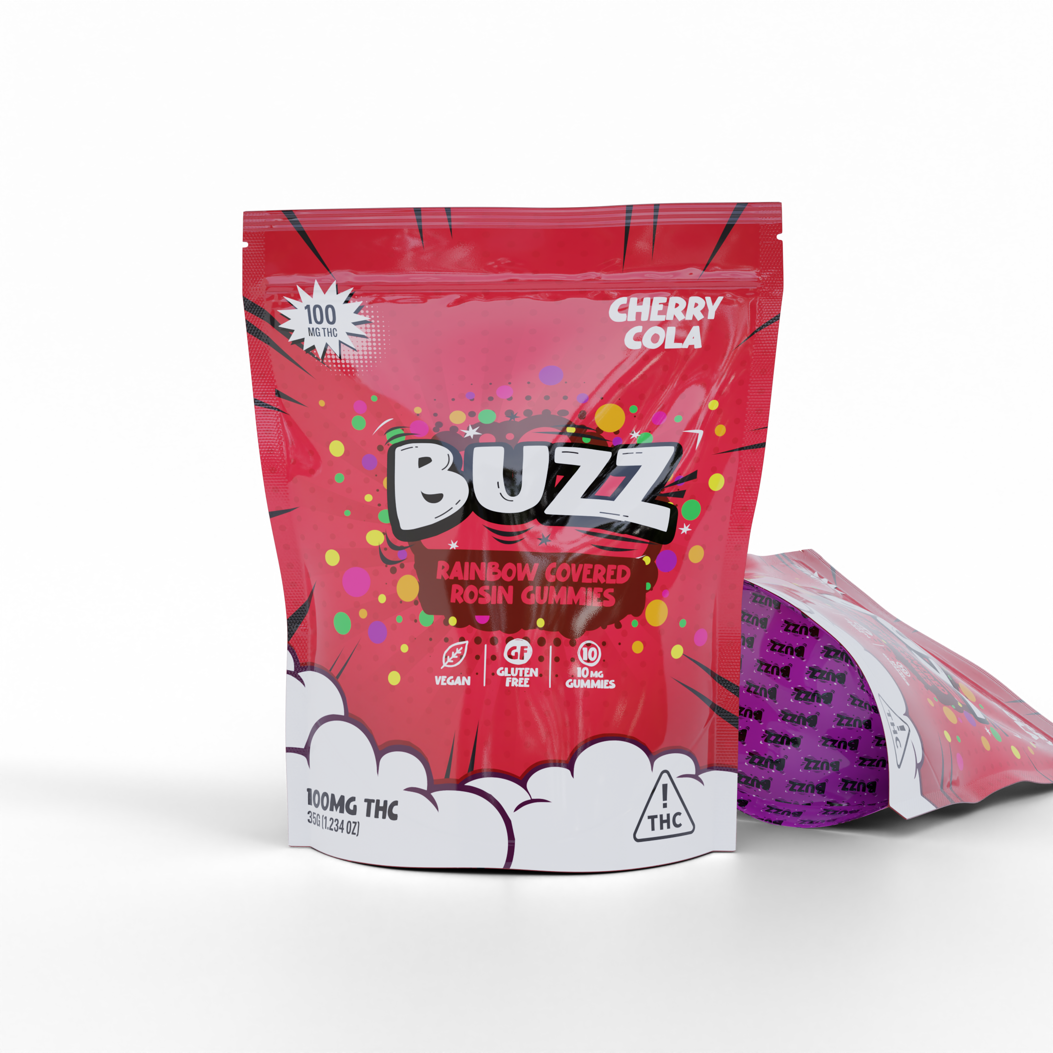 Photograph of product: Buzz Cherry Soda Solventless Gummies