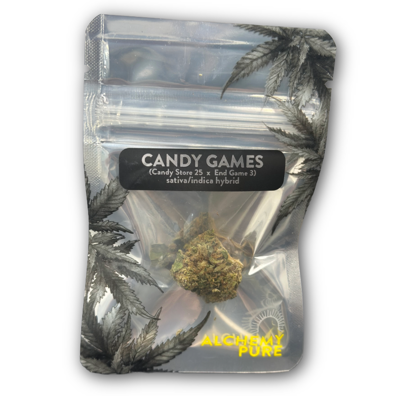 Photograph of product: Alchemy Pure | Candy Games | Whole Flower Dime - 1g