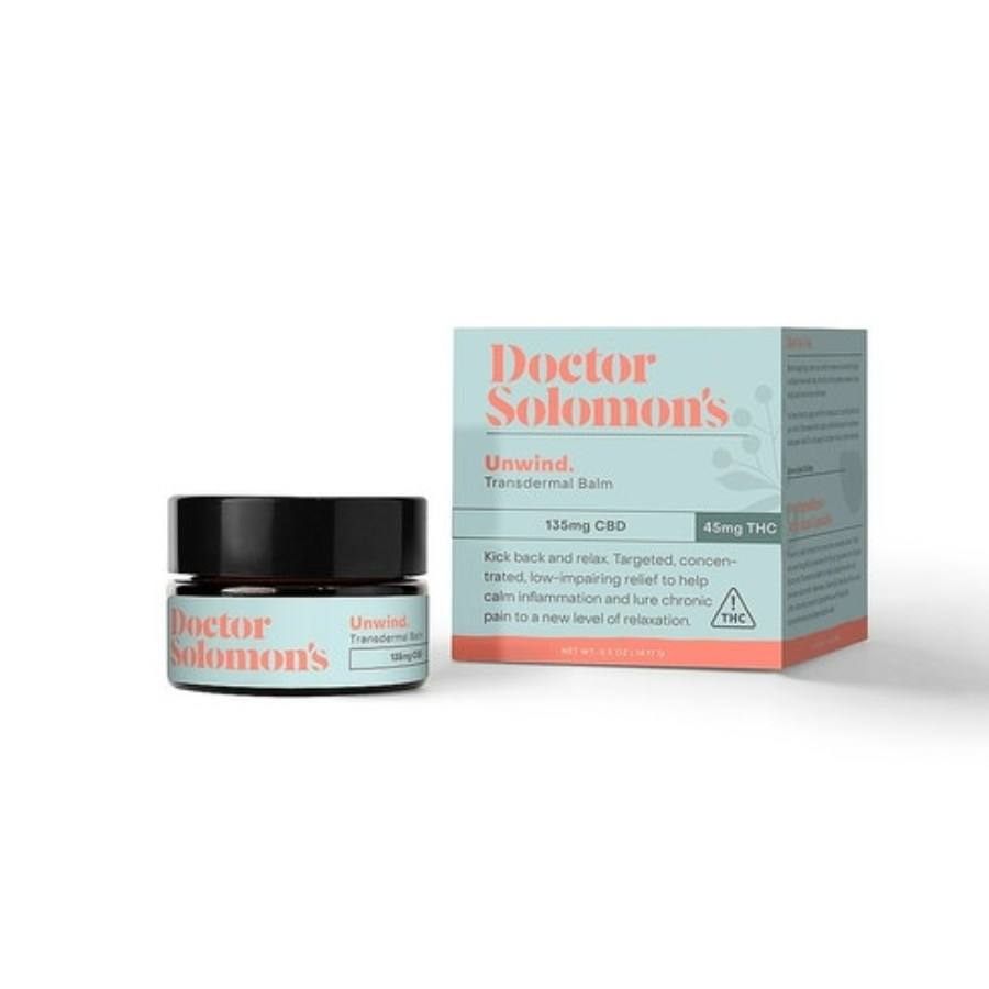 Photograph of product: Dr Solomon's 3:1 Unwind Transdermal Balm - 135mg CBD:45mg TH-oui