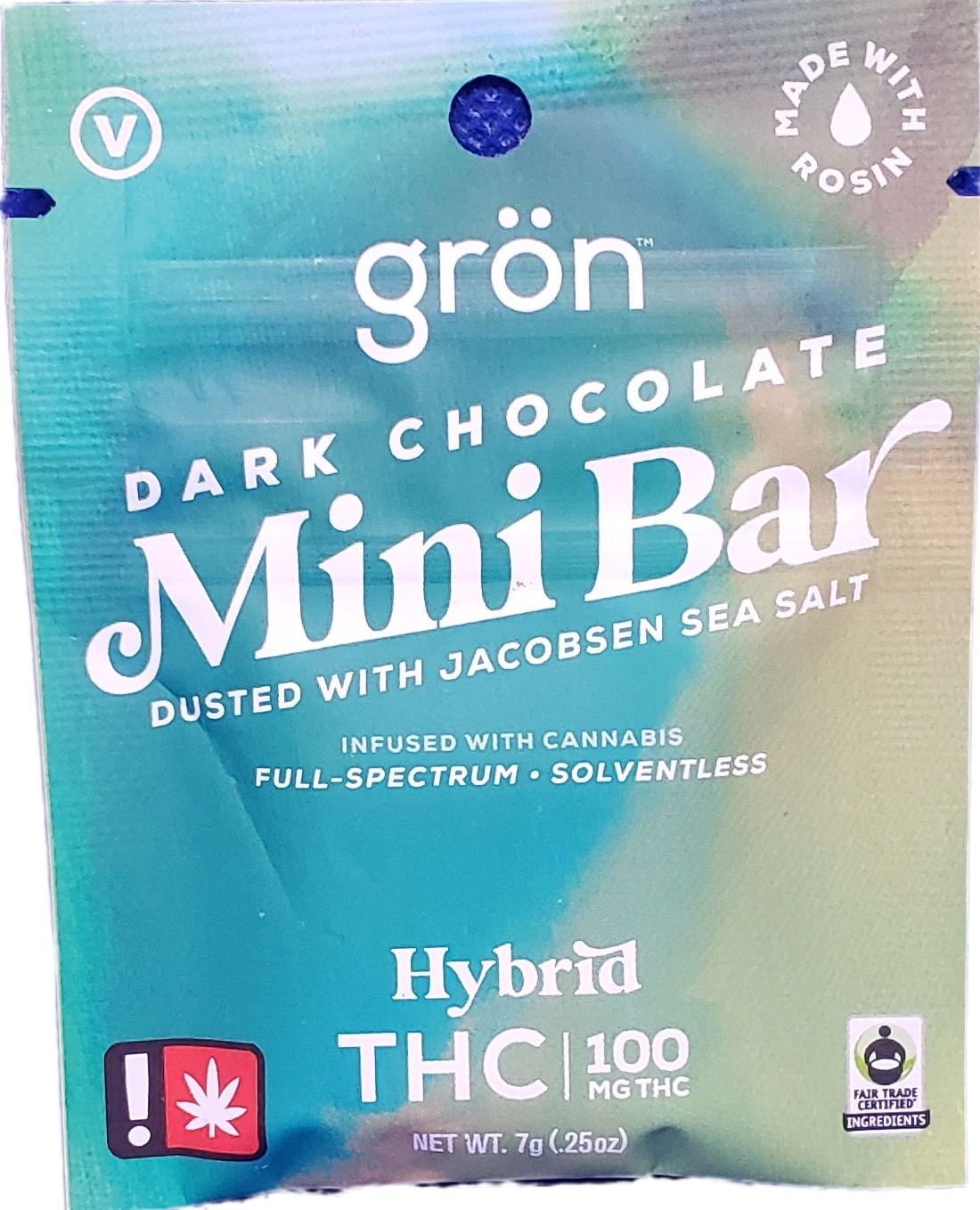 Photograph of product: Gron- 100mg Dark Chocolate High Dose Mini Bar