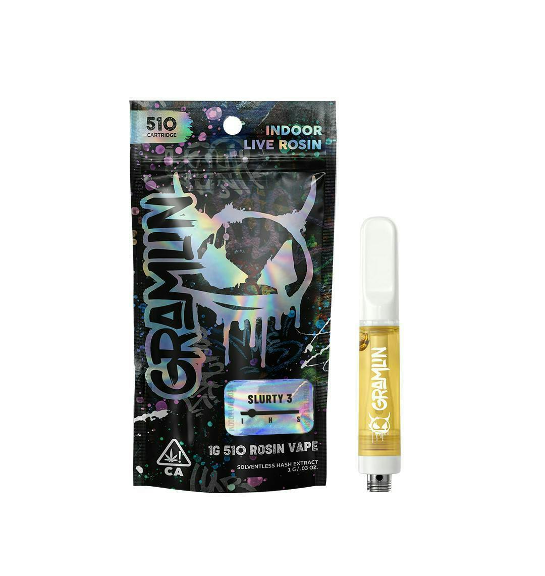 Photograph of product: GRAMLIN | SLURTY 3 (I) | 1G ROSIN CART