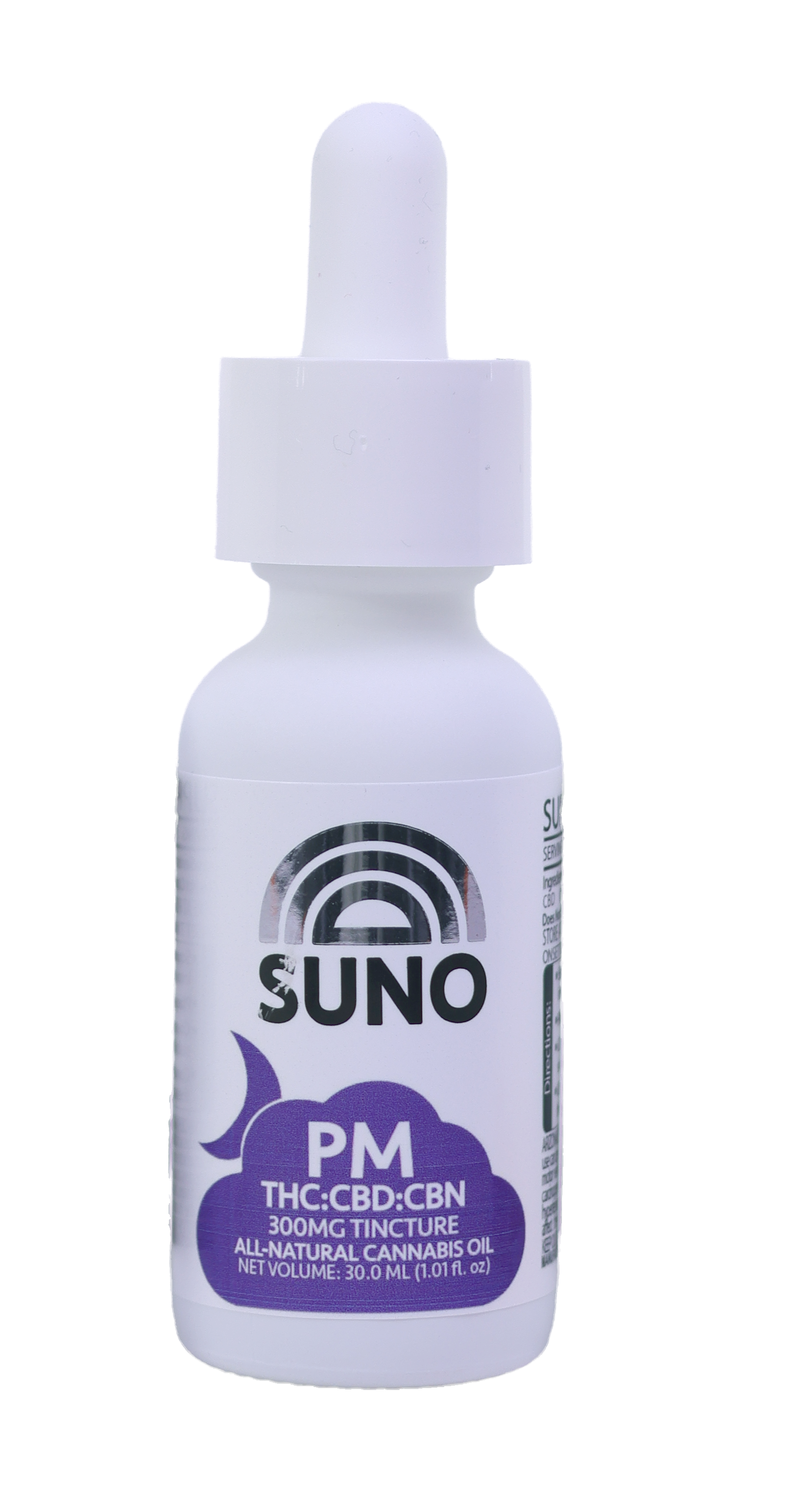 Photograph of product: SUNO PM Tincture 1:1:1 100mg TH-oui/100mg CBD/100mg CBN
