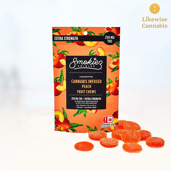 Photograph of product: 10-PACK 250MG PEACH GUMMIES
