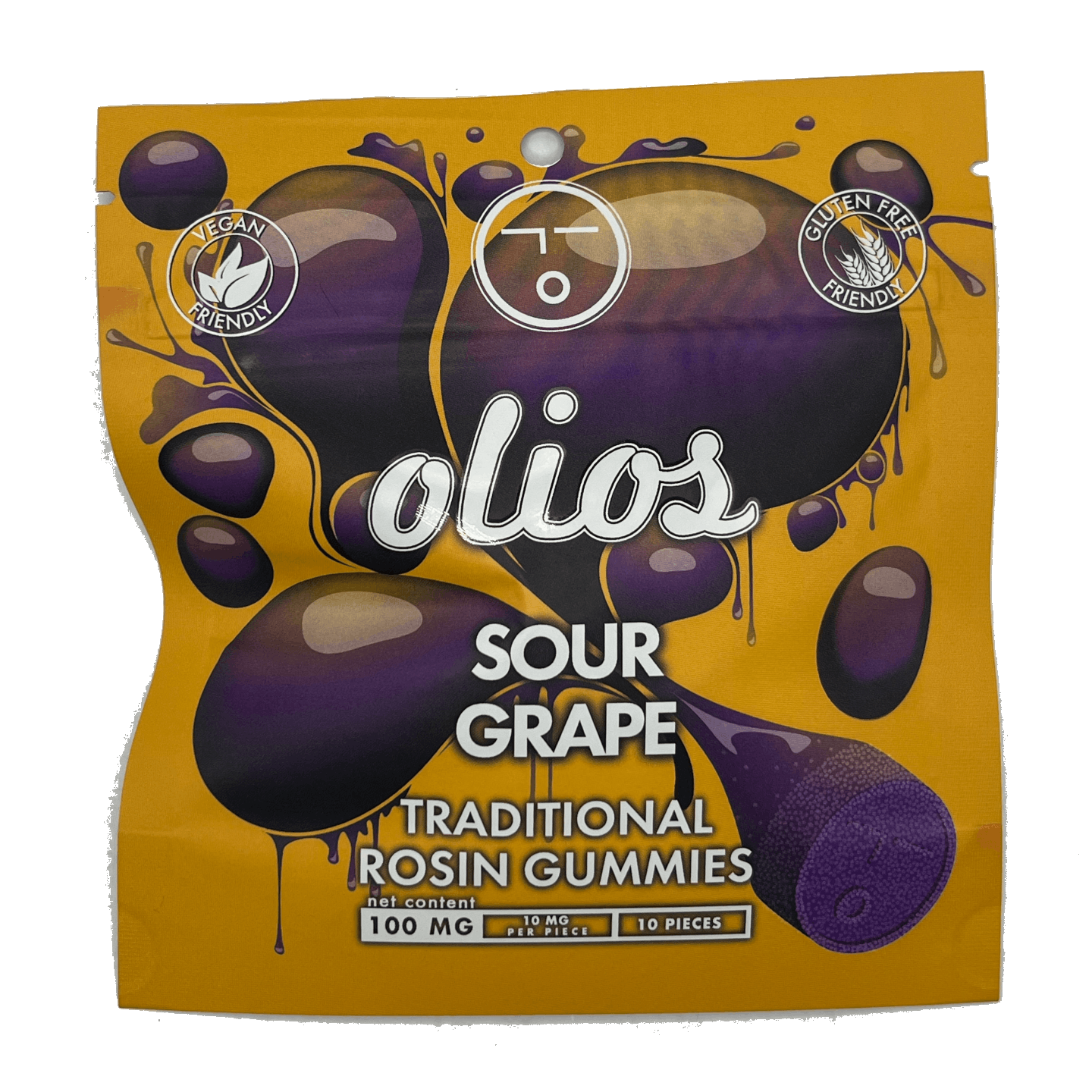 Photograph of product: Olio | 10pk Live Rosin Gummies | Sour Grape