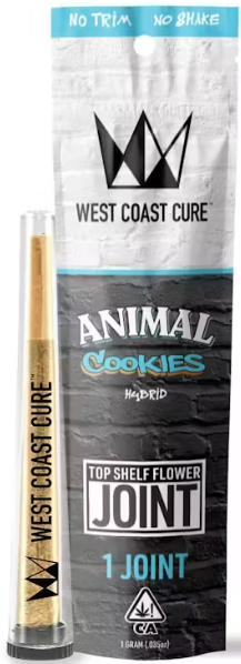 Photograph of product: [West Coast Cure] Preroll - 1.0g - Animal Cookies (H)