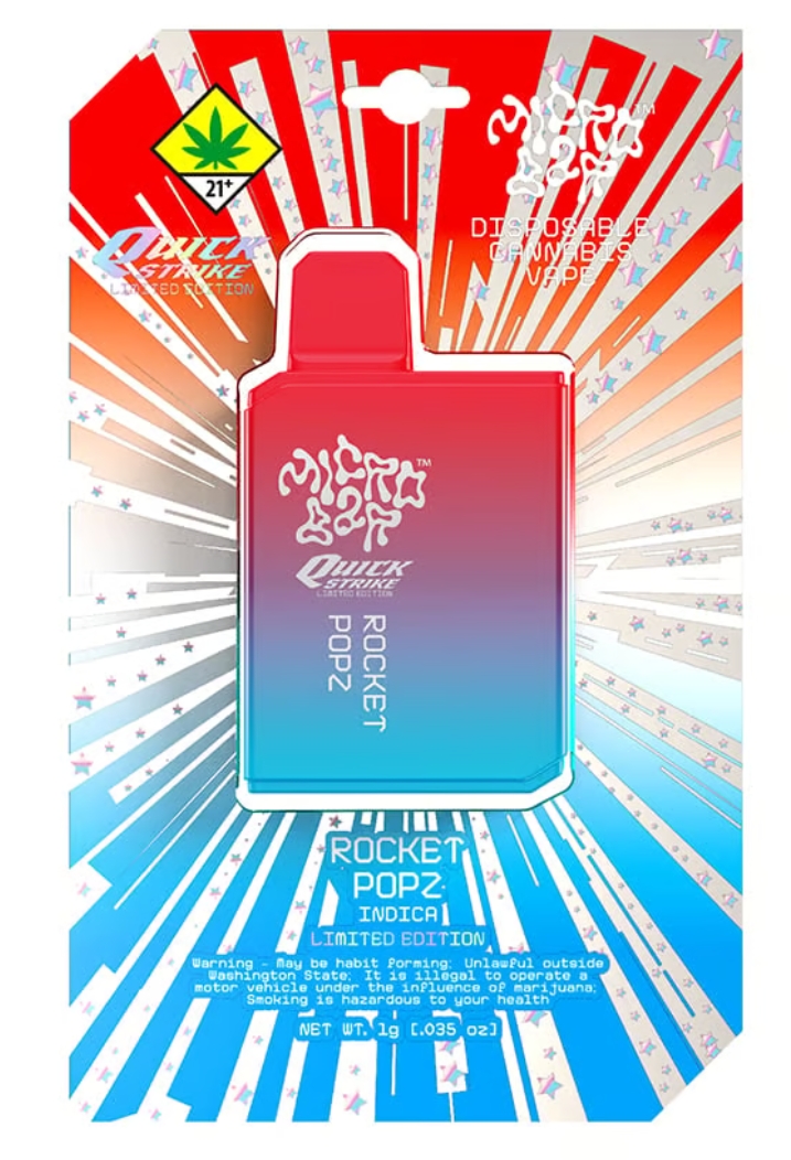 Photograph of product: Rocket Popz 1g Disposable Vape Micro Bar