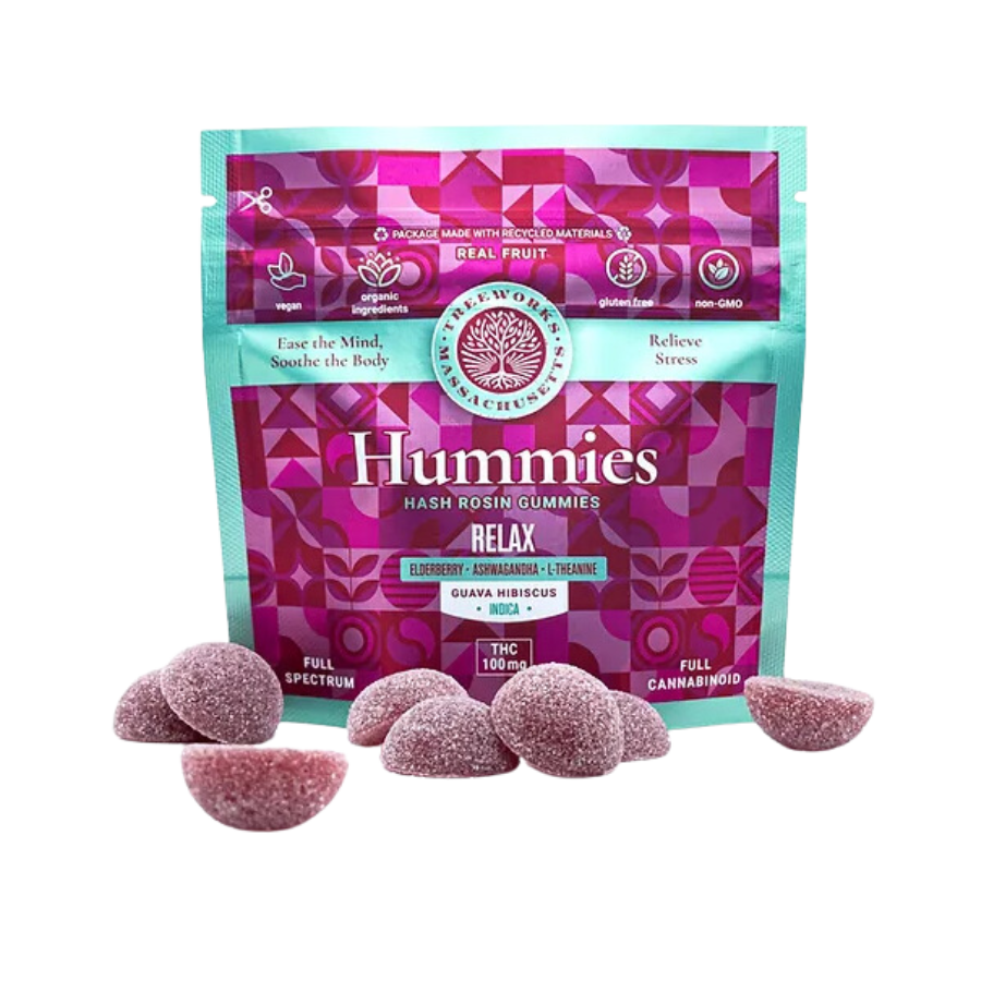 Photograph of product: Hummies Relax Guava Hibicus | 100mg 20 Pieces
