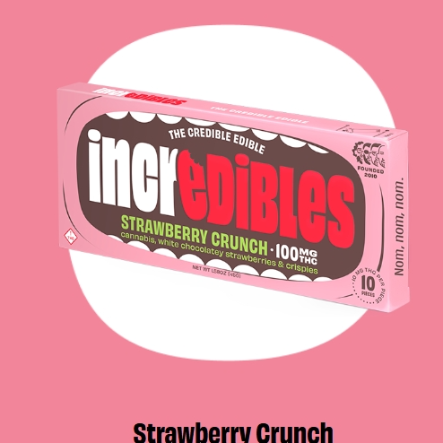 Photograph of product: Strawberry Crunch | Chocolate | 20pk | 5mg | Incredibles