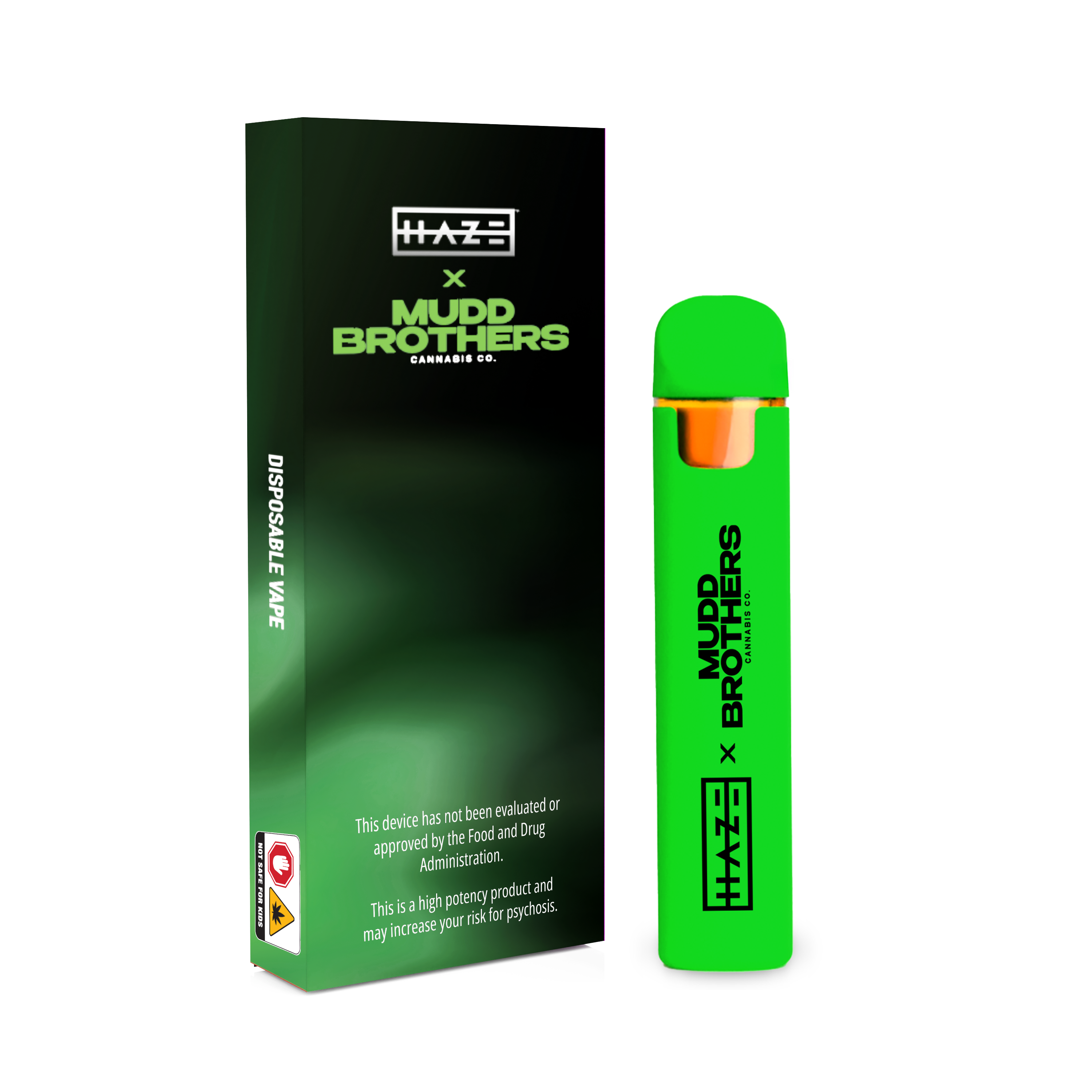 Photograph of product: Haze x Mudd Brothers Zero Gravity (I) Live Resin Disposable Vape 1g