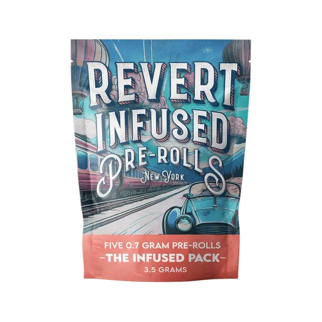 Photograph of product: REVERT | INFUSED PRE-ROLL | THE INFUSED PACK (MIX) | 5PK