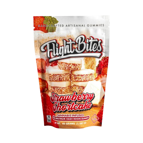 Photograph of product: Flight Bites | Strawberry Shortcake Rosin Gummies 100mg