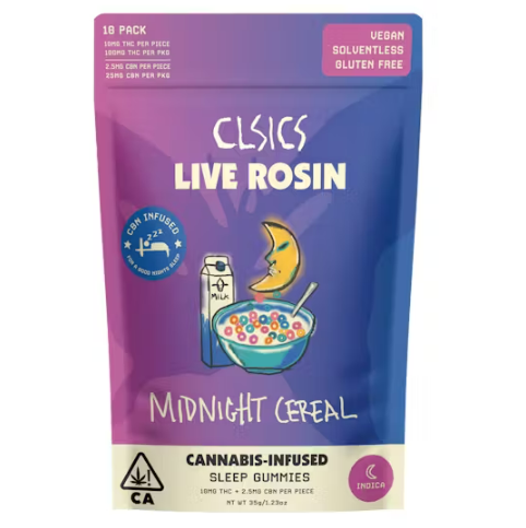Photograph of product: Cereal Crunch CBN Midnight Cereal Rosin Gummies CLSICS