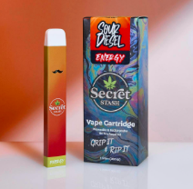 Photograph of product: Sour Diesel | Oui'd | Secret Stash Disposable Vape