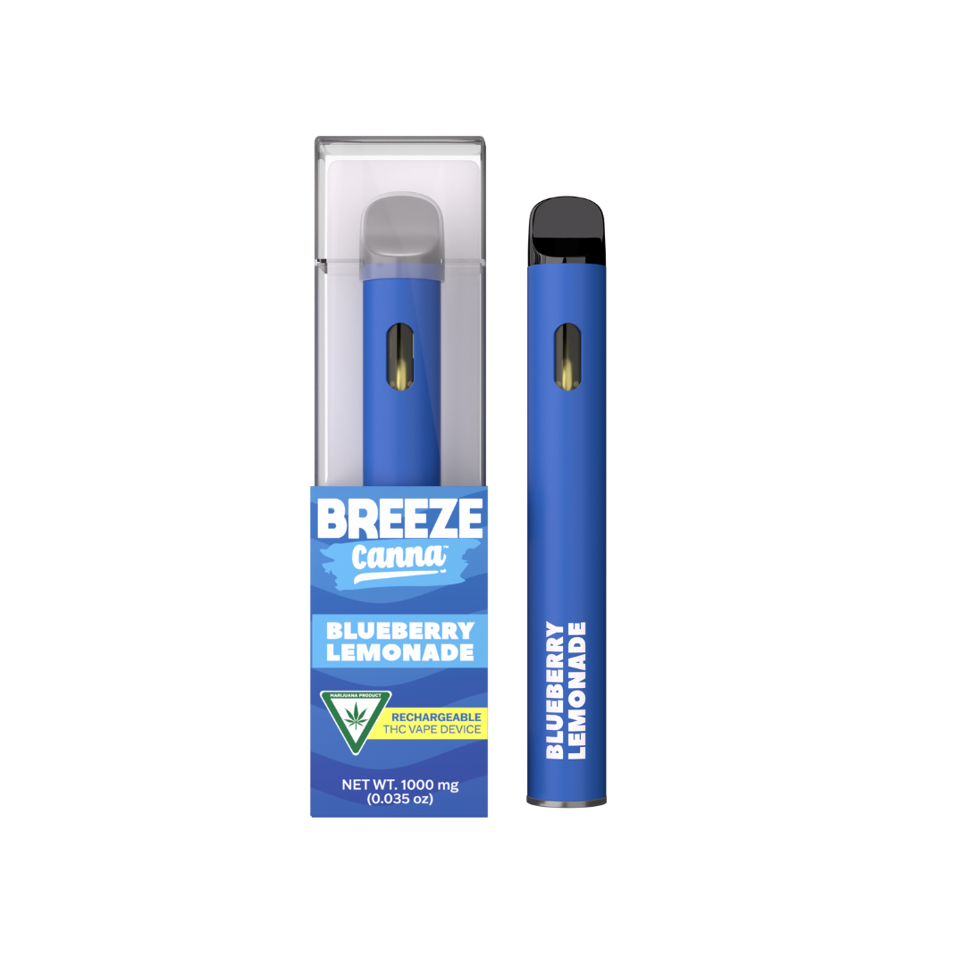 Photograph of product: Breeze | Blueberry Lemonade Disposable Vape | 1g