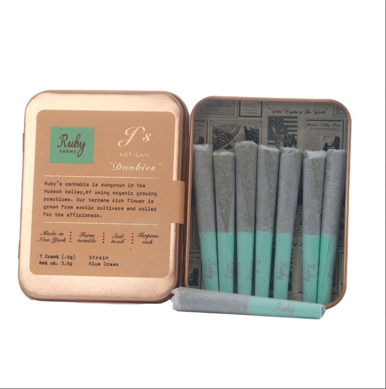 Photograph of product: Ruby Doobies - Bue Dream - 3.5g - 7pk