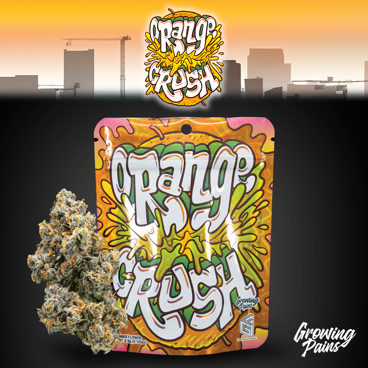 Photograph of product: Growing Pains - Orange Crush 3.5g